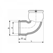 ����� �������������� 90&deg; ��100, SDR11